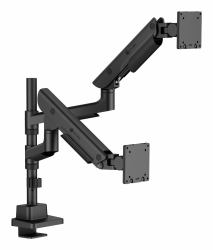 ICY BOX IB-MS702-T soporte para monitor 144,8 cm [57"] Escritorio Negro 