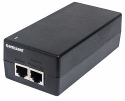 Intellinet Injecteur Ultra PoE+ Gigabit, 1 port 60 W, conforme IEEE 802.3bt et 802.3at/af, boîtier plastique, Alimentation par Ethernet, Power Over Ethernet, garantie de 3 ans 