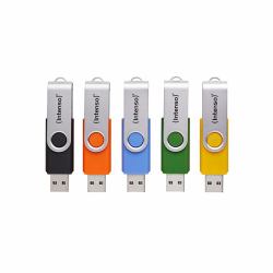 Intenso 5 x Memoria USB Office Line, 16 GB, USB-A, 3.2 Gen 1x1, colores surtidos 