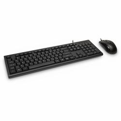 Inter-Tech KM-3149R teclado Ratón incluido Hogar USB QWERTY Ruso, Internacional de EE.UU. Negro  - versión extranjera
