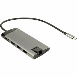Inter-Tech GDC-802 Alámbrico USB 3.2 Gen 1 [3.1 Gen 1] Type-C Gris 