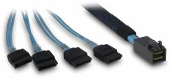 Inter-Tech SFF-8643 - 4x SATA/SAS 0,7 m 12 Gbit/s Azul 