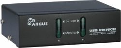Inter-Tech KVM-AS-21UA interruptor KVM Negro 