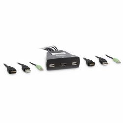 Inter-Tech 88887340 interruptor KVM Negro 