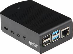 Joy-iT RB-ALUCASEP4+06 accesorio para placa de desarrollo Funda Negro 