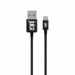 Juice JUI-CABLE-LIGHT-2M-RND-BLK cable de conector Lightning Negro 
