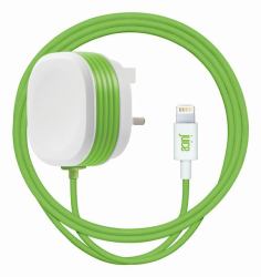 Juice JUI-MAINS-LIGHT-20W-ECO cargador de dispositivo móvil Auriculares, Smartphone, Tableta Azul Corriente alterna Carga rápida Interior 