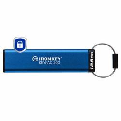 Kingston Technology IronKey Keypad 200 de 128 GB, FIPS 140-3 nivel 3 cifrado AES-256 