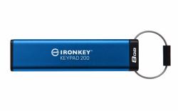Kingston Technology IronKey Keypad 200 de 8 GB, FIPS 140-3 nivel 3 [pendiente] cifrado AES-256 