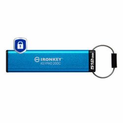 Kingston Technology IronKey Keypad 200C USB-C de 512 GB 200C, FIPS 140-3 nivel 3 AES-256 
