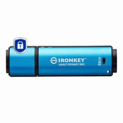 Kingston Technology IronKey 32GB USB-C Vault Privacy 50C cifrado AES-256, FIPS 197 