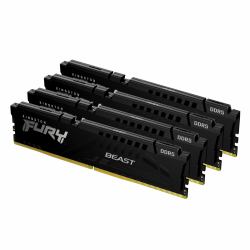 Kingston Technology FURY Beast 64GB 5600MT/s DDR5 CL40 DIMM [Kit de 4] Black XMP 