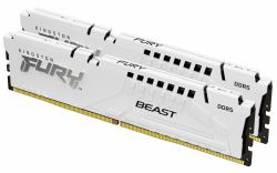 Kingston Technology FURY Beast 32GB 6000MT/s DDR5 CL36 DIMM [Kit de 2] White EXPO 