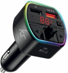 KitSound MYFM2S - Wireless to FM Audio Converter Bluetooth Negro 