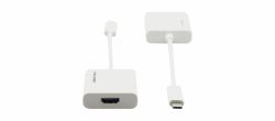 Kramer Electronics ADC-U31C/HF adaptador de cable de vídeo 0,17 m USB Tipo C HDMI tipo A [Estándar] Blanco 