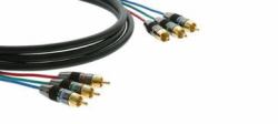 Kramer Electronics Component Cable 1.8m componente [ YPbPr] cable de vídeo 1,8 m 3 x RCA Negro 
