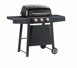 LANDMANN midas 3.0 Parrilla Gas natural Carro Negro, Acero inoxidable 