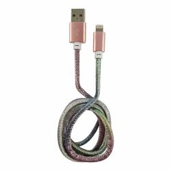 LC-Power LC-C-USB-LIGHTNING-1M-4 cable de conector Lightning Multicolor 