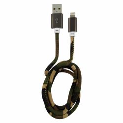 LC-Power LC-C-USB-LIGHTNING-1M-5 cable de conector Lightning Camuflaje, Verde 