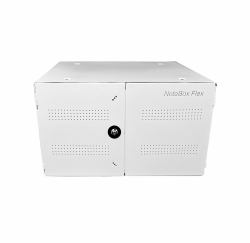 LEBA Innovation NoteBox NBOX-W-16-UB-SC carrito y armario de dispositivo portátil Armario de gestión y carga para dispositivos portátiles Blanco 