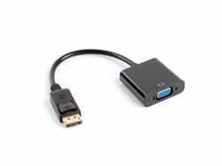 Lanberg AD-0002-BK adaptador de cable de vídeo 0,2 m VGA [D-Sub] DisplayPort Negro 