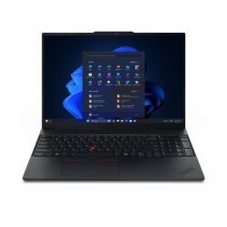 Lenovo ThinkPad E16 Gen 3 [Intel] Intel Core Ultra 5 225U Portátil 40,6 cm [16"] WUXGA 16 GB DDR5-SDRAM 512 GB SSD Wi-Fi 6E [802.11ax] Windows 11 Pro Inglés del Reino Unido Negro  - Versión UK
