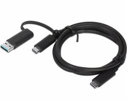 Lenovo 4X90U90618 cable USB USB 3.2 Gen 1 [3.1 Gen 1] 1 m USB A/USB C USB C Negro 