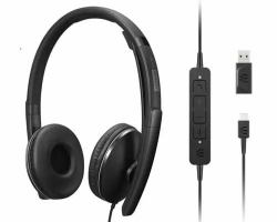 Lenovo 4XD1M39029 auricular y casco Auriculares Alámbrico Diadema USB Tipo C Negro 