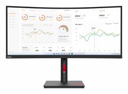 Lenovo ThinkVision T34w-30 pantalla para PC 86,4 cm [34"] 3440 x 1440 Pixeles Wide Quad HD LED Negro 