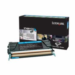 Lexmark X748H3CG cartucho de tóner 1 pieza[s] Original Cian 