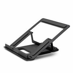 Lindy 20917 soporte para ordenador portátil Mesita plegable para ordenador portátil Negro, Plata 