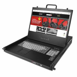 Lindy 21710 consola de rack 43,2 cm [17"] 1920 x 1080 Pixeles Metal Negro 1U 