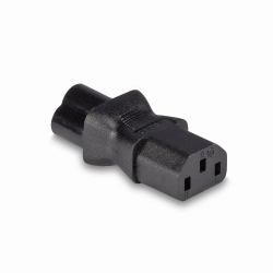 Lindy 30450 cambiador de género para cable IEC C6 IEC C13 Negro 