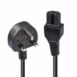 Lindy 30458 cable de transmisión Negro 2 m Enchufe tipo G C15 acoplador 