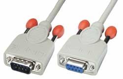 Lindy 0,5m RS232 Cable cable de señal Gris 