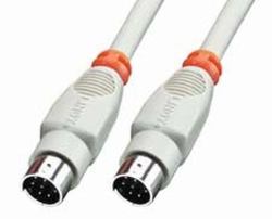 Lindy 8 Pin Mini DIN Cable 2 m cable paralelo Gris 
