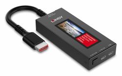 Lindy HDMI 8K60 Signal Analyzer Negro 