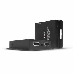 Lindy 38208 extensor audio/video Transmisor y receptor de señales AV Negro 