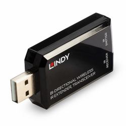 Lindy 38331 extensor audio/video Transmisor y transmisor-receptor de señales AV Negro 