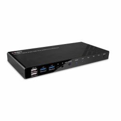 Lindy 39313 interruptor KVM Negro 