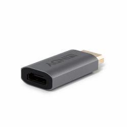 Lindy 41095 cambiador de género para cable DisplayPort HDMI Type A Gris 