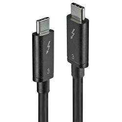 Lindy 41558 cable Thunderbolt 0,8 m Negro 