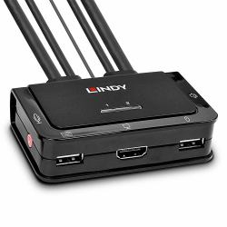 Lindy 42340 interruptor KVM Negro 