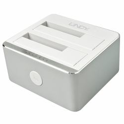Lindy 43231 base de conexión para disco duro USB 3.2 Gen 2 [3.1 Gen 2] Type-C Aluminio 