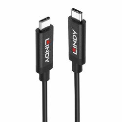 Lindy 43308 cable USB USB 3.2 Gen 2 [3.1 Gen 2] 5 m USB C 10 Gbit/s 60 W Negro 