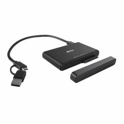 Lindy 43359 base de conexión para disco duro USB 3.2 Gen 2 [3.1 Gen 2] Type-C Negro 