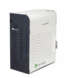 LocknCharge Carrier 15 Armario de gestión y carga para dispositivos portátiles Gris, Blanco 