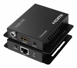 LogiLink HD0063 extensor audio/video Transmisor y receptor de señales AV Negro 