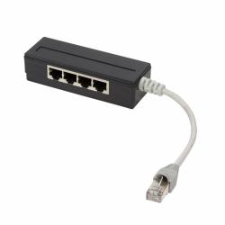 LogiLink MP0032 divisor de red Negro 