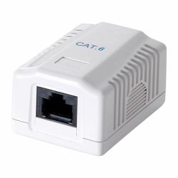 LogiLink NP0071 toma de corriente RJ-45 Blanco 